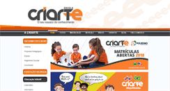 Desktop Screenshot of escolacriarte.com.br